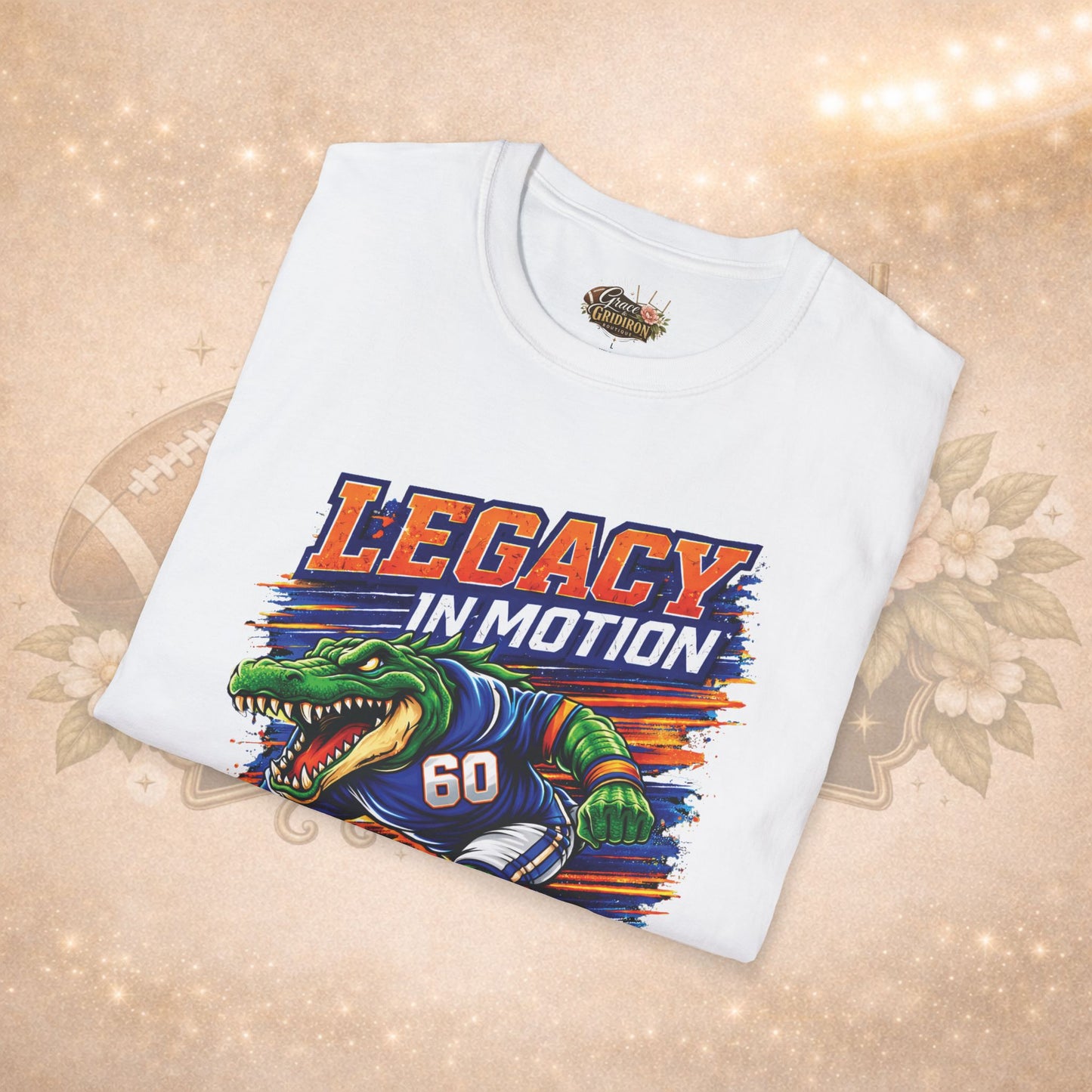 Lakeland Gators Legacy in Motion Shirt | Football Mom Tee | Game Day Shirt | Gator Fan Apparel | Sports Graphic Tee | Unisex T-Shirt