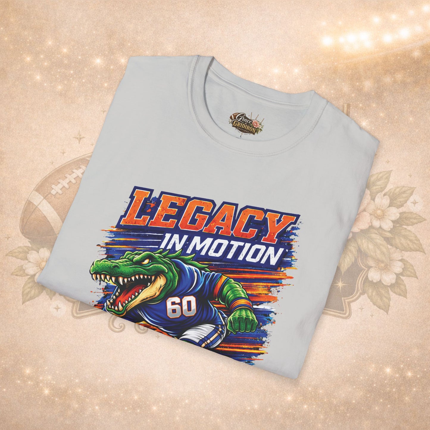 Lakeland Gators Legacy in Motion Shirt | Football Mom Tee | Game Day Shirt | Gator Fan Apparel | Sports Graphic Tee | Unisex T-Shirt