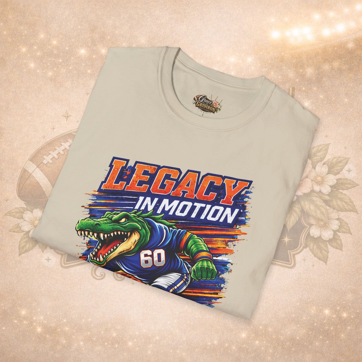 Lakeland Gators Legacy in Motion Shirt | Football Mom Tee | Game Day Shirt | Gator Fan Apparel | Sports Graphic Tee | Unisex T-Shirt