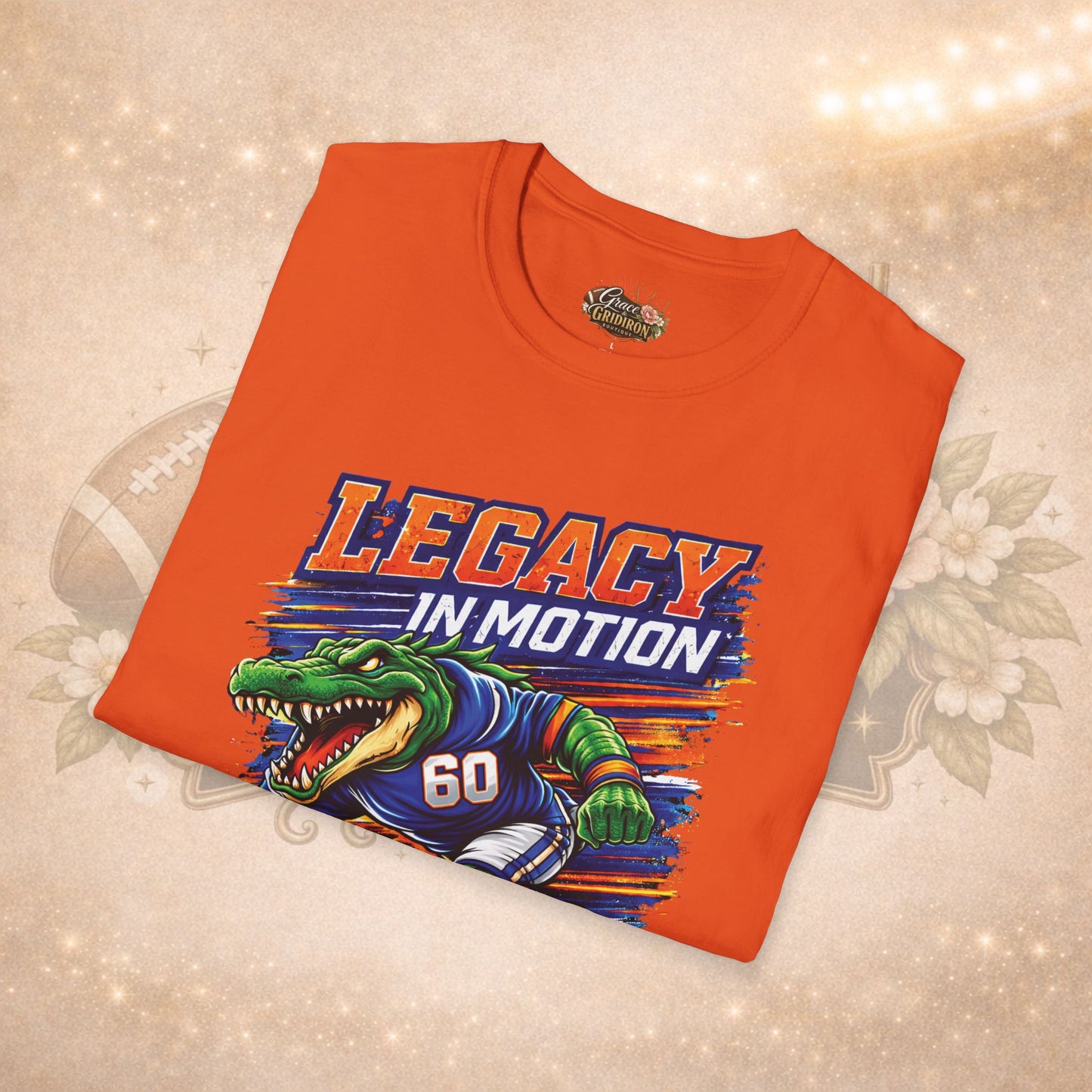 Lakeland Gators Legacy in Motion Shirt | Football Mom Tee | Game Day Shirt | Gator Fan Apparel | Sports Graphic Tee | Unisex T-Shirt
