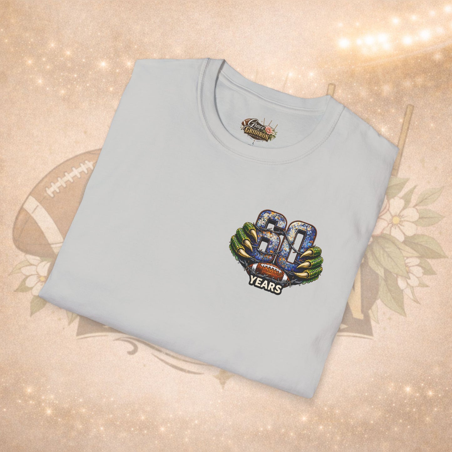 60 Years of Hits Hustle & Heart Shirt | Vintage Football Game Day Tee | Gator Pride Anniversary Graphic Shirt