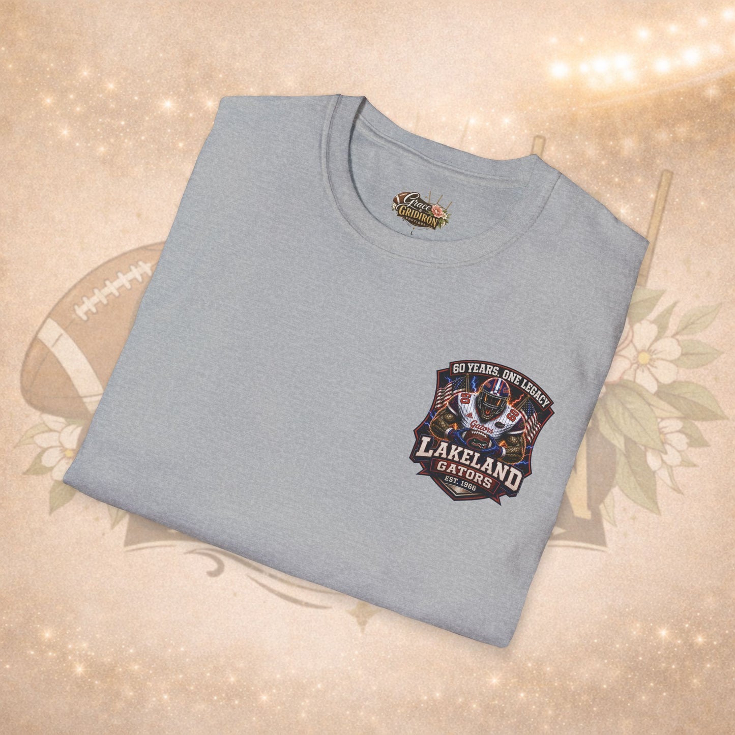 60 Years One Legacy Football Tee | Lakeland Gators Legacy Shirt | Vintage Game Day Football Graphic Apparel