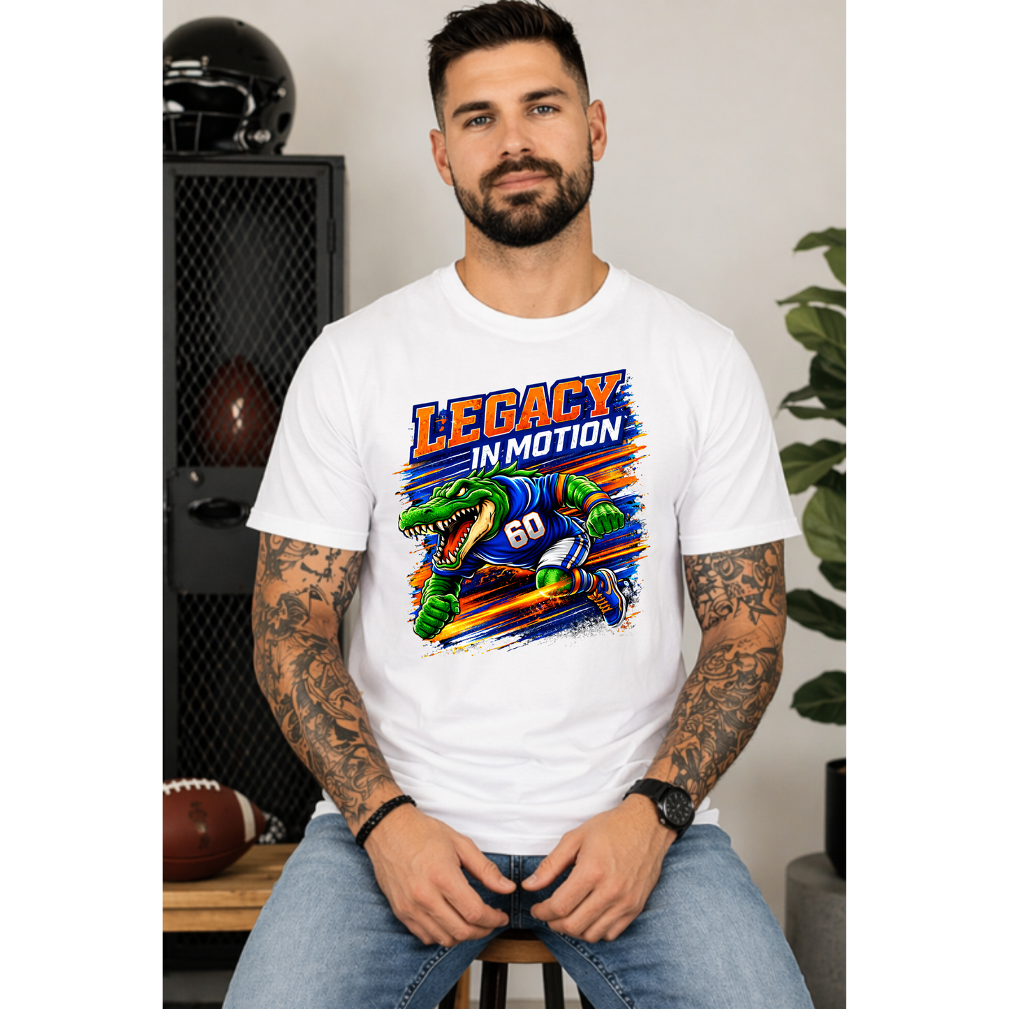 Lakeland Gators Legacy in Motion Shirt | Football Mom Tee | Game Day Shirt | Gator Fan Apparel | Sports Graphic Tee | Unisex T-Shirt