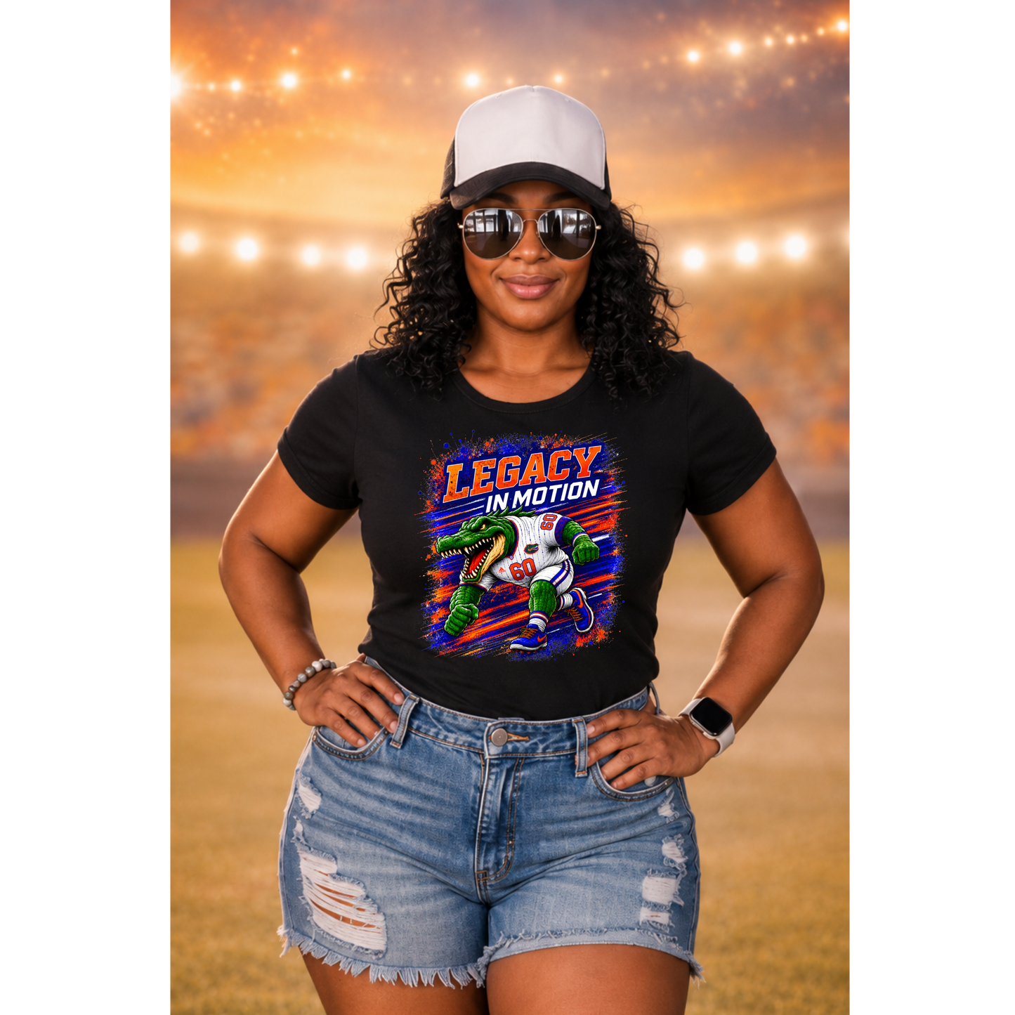 Lakeland Gators Legacy in Motion Shirt | Football Mom Tee | Game Day Shirt | Gator Fan Apparel | Sports Graphic Tee | Unisex T-Shirt