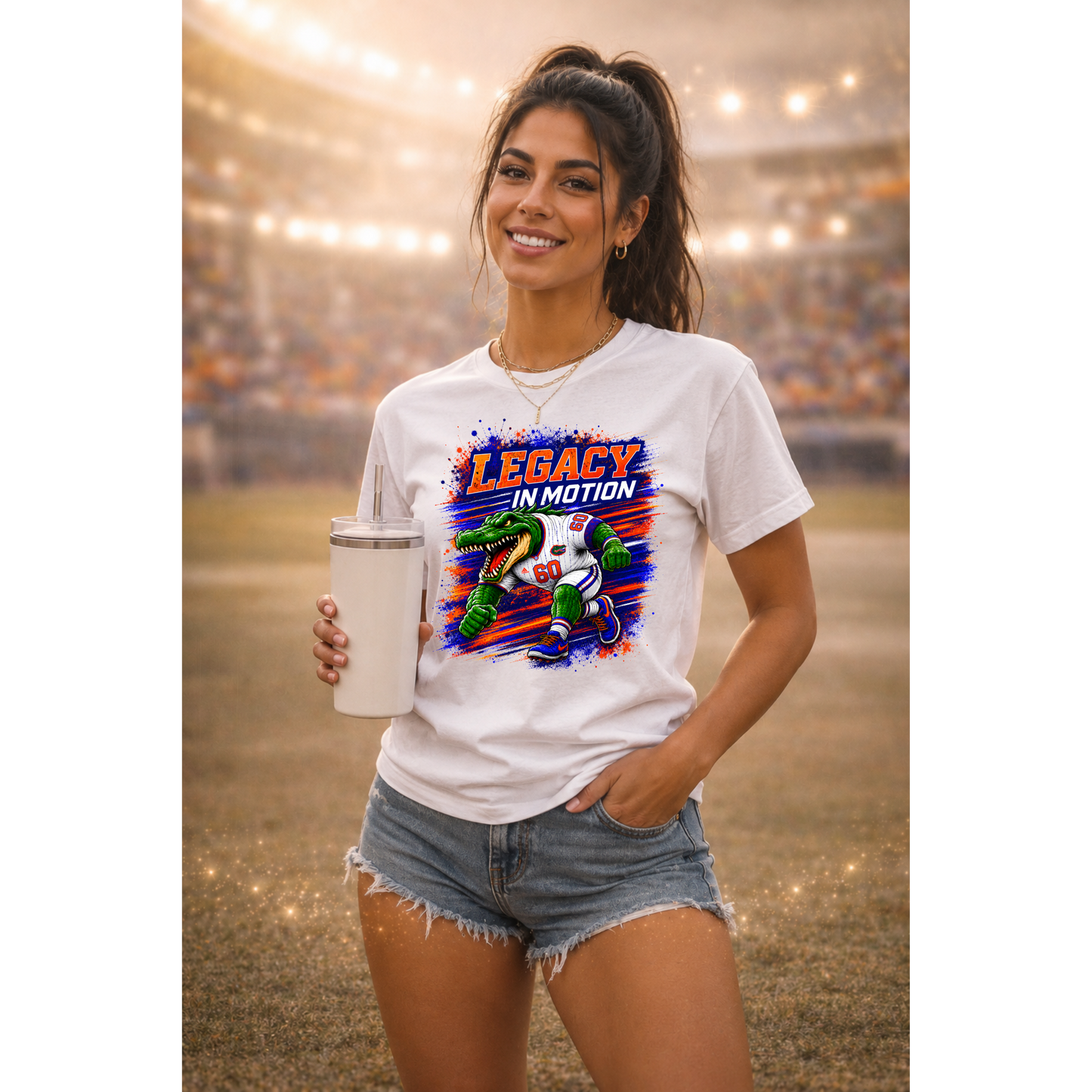 Lakeland Gators Legacy in Motion Shirt | Football Mom Tee | Game Day Shirt | Gator Fan Apparel | Sports Graphic Tee | Unisex T-Shirt