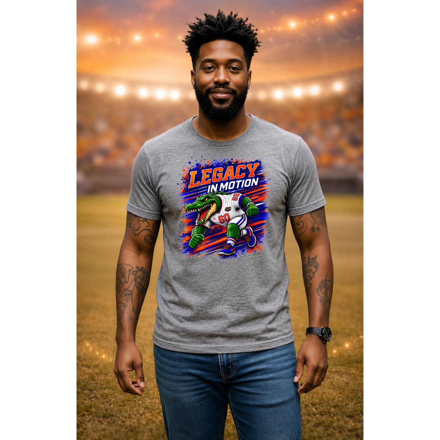 Lakeland Gators Legacy in Motion Shirt | Football Mom Tee | Game Day Shirt | Gator Fan Apparel | Sports Graphic Tee | Unisex T-Shirt