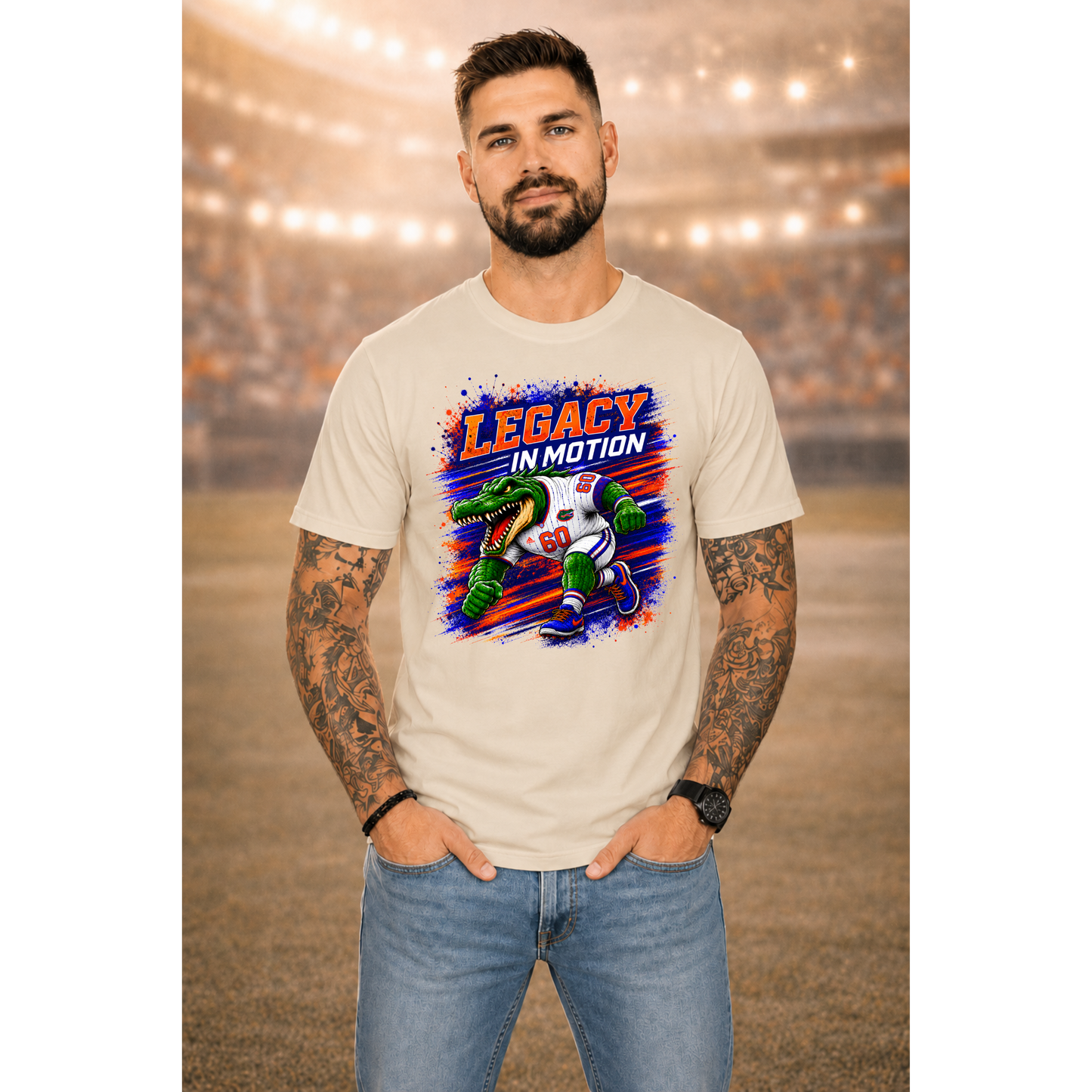 Lakeland Gators Legacy in Motion Shirt | Football Mom Tee | Game Day Shirt | Gator Fan Apparel | Sports Graphic Tee | Unisex T-Shirt