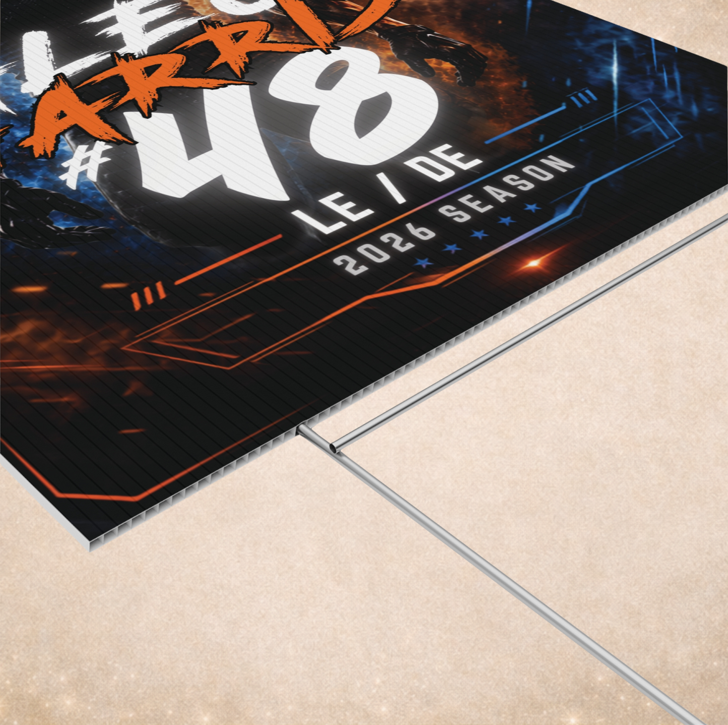 Personalized Player Yard Sign | Custom Football Yard Sign | Football Senior Night Sign | Team Spirit Lawn Sign | Game Day Player Poster