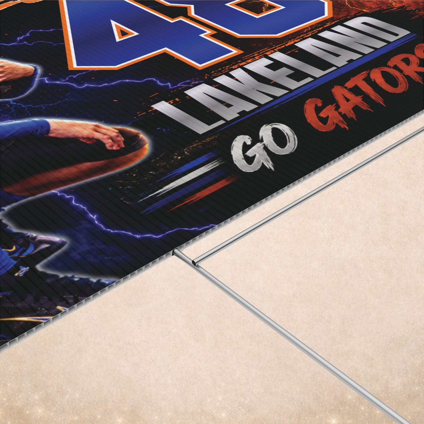 Personalized Player Yard Sign | Custom Football Yard Sign | Football Senior Night Sign | Team Spirit Lawn Sign | Game Day Player Poster