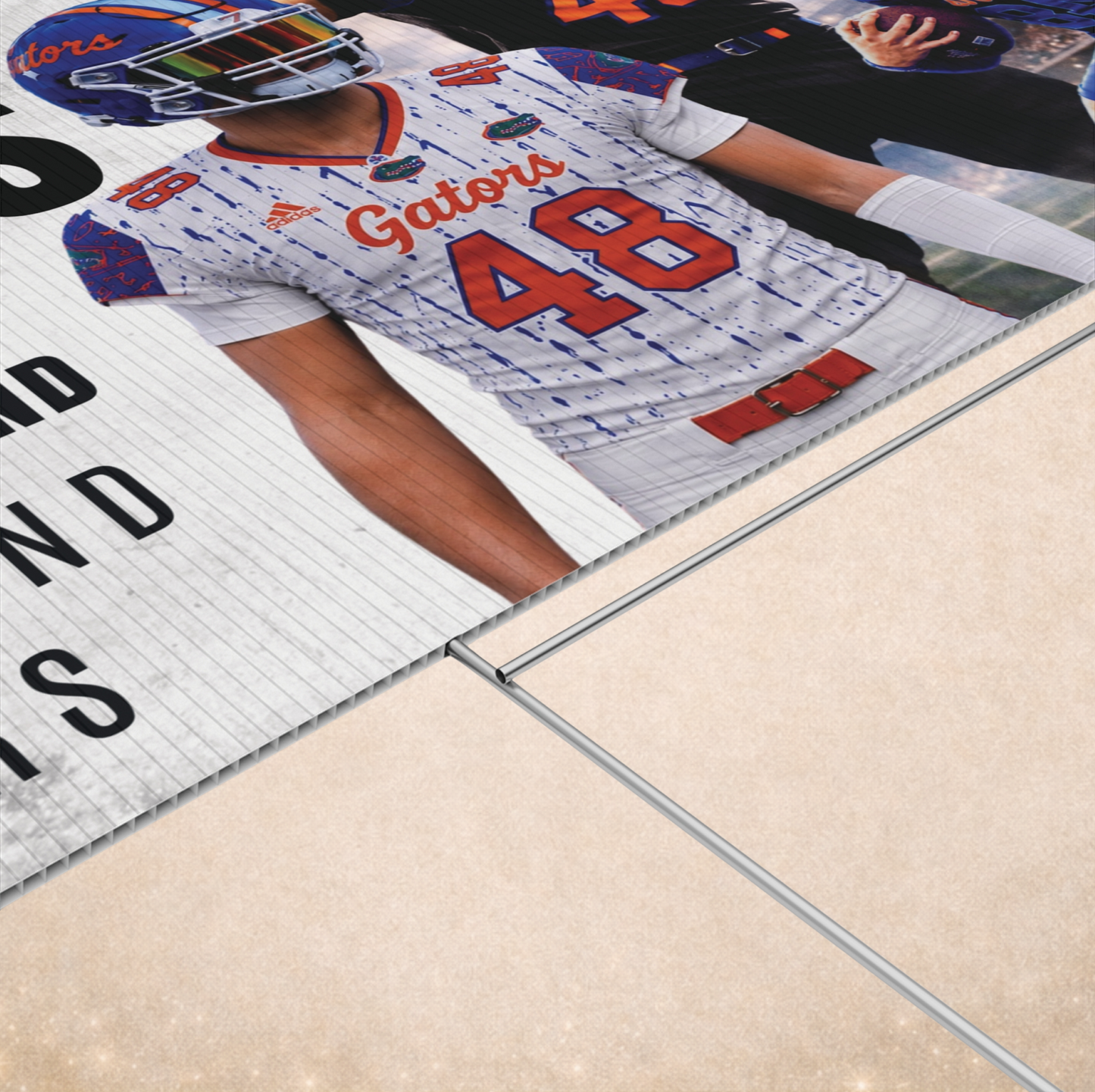 Personalized Player Yard Sign | Custom Football Yard Sign | Football Senior Night Sign | Team Spirit Lawn Sign | Game Day Player Poster
