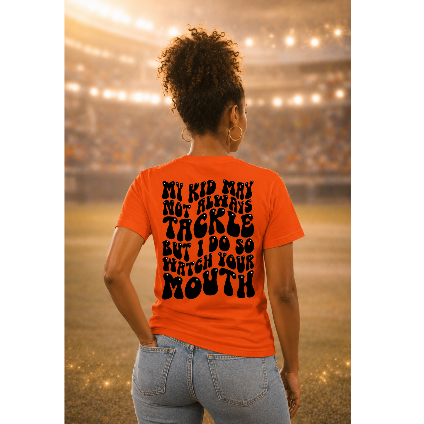 My Kid May Not Always Tackle But I Do Shirt | Funny Football Mom Tee | Game Day Sports Mom Apparel | Stadium Shirt