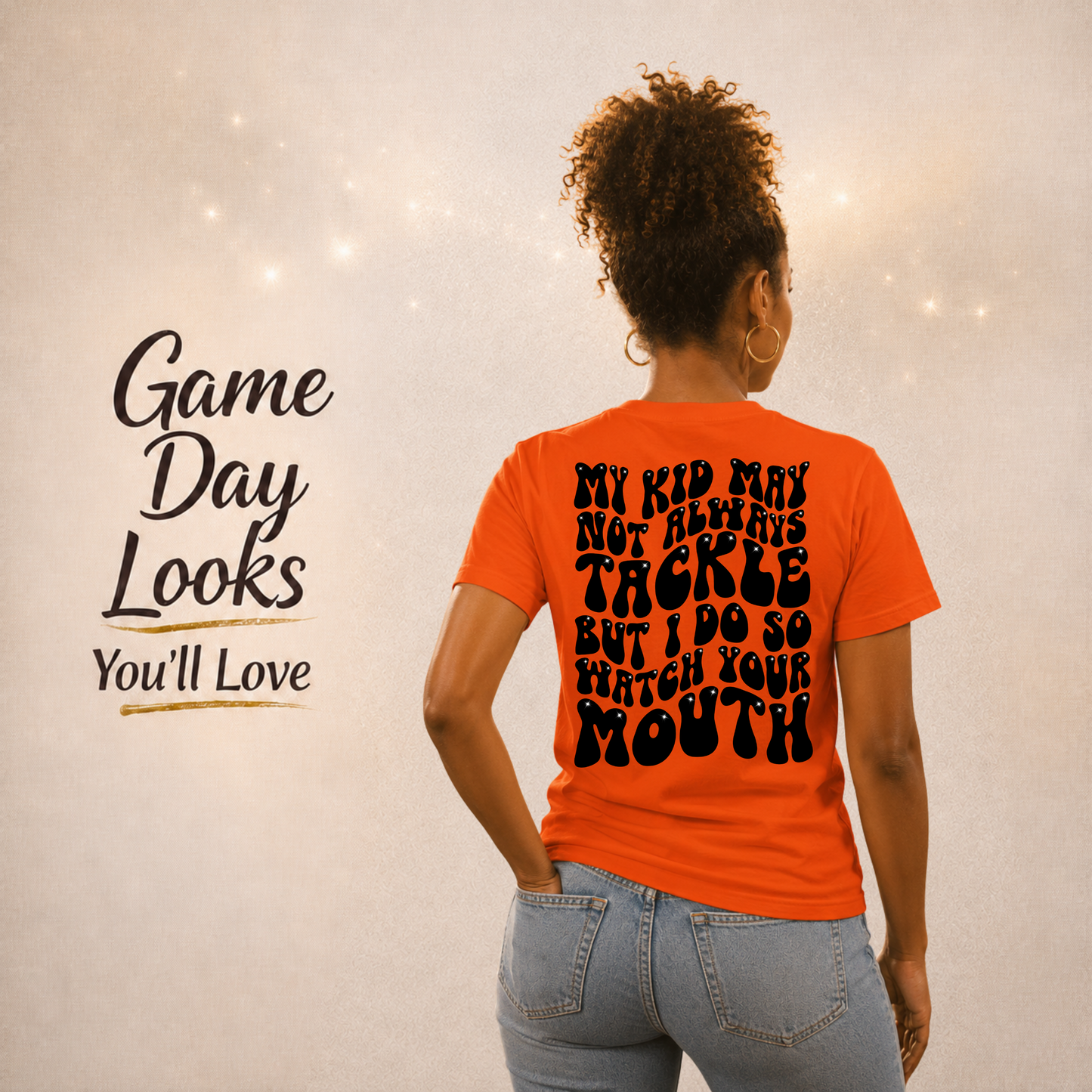 My Kid May Not Always Tackle But I Do Shirt | Funny Football Mom Tee | Game Day Sports Mom Apparel | Stadium Shirt