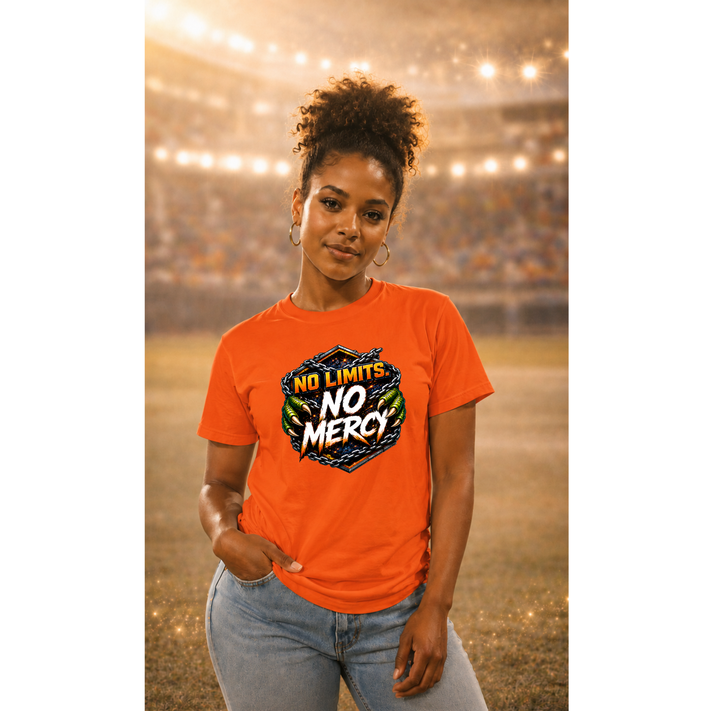 No Limits No Mercy Shirt | Football Motivation Tee | Fierce Game Day Graphic Shirt | Football Fan Apparel