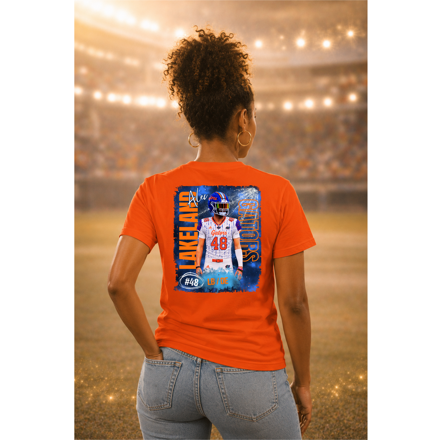 Personalized Football Player Shirt | Custom Football Mom Shirt | Player Name & Number Game Day Tee | Football Family Apparel