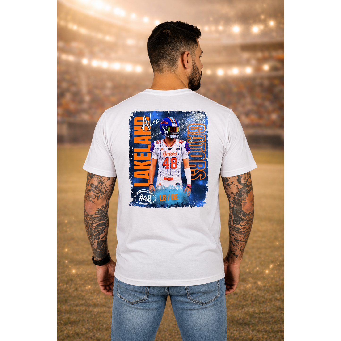Personalized Football Player Shirt | Custom Football Mom Shirt | Player Name & Number Game Day Tee | Football Family Apparel