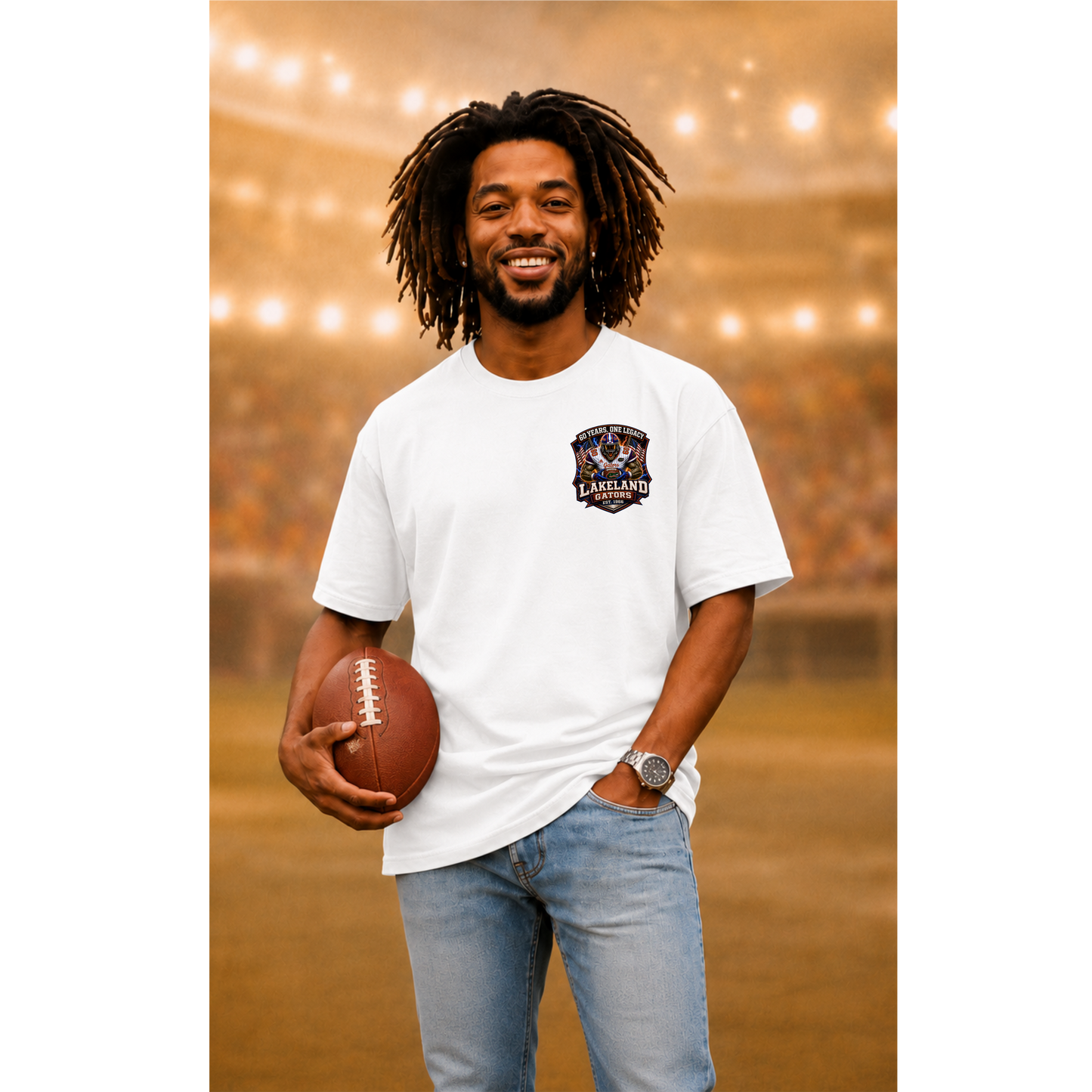 60 Years One Legacy Football Tee | Lakeland Gators Legacy Shirt | Vintage Game Day Football Graphic Apparel