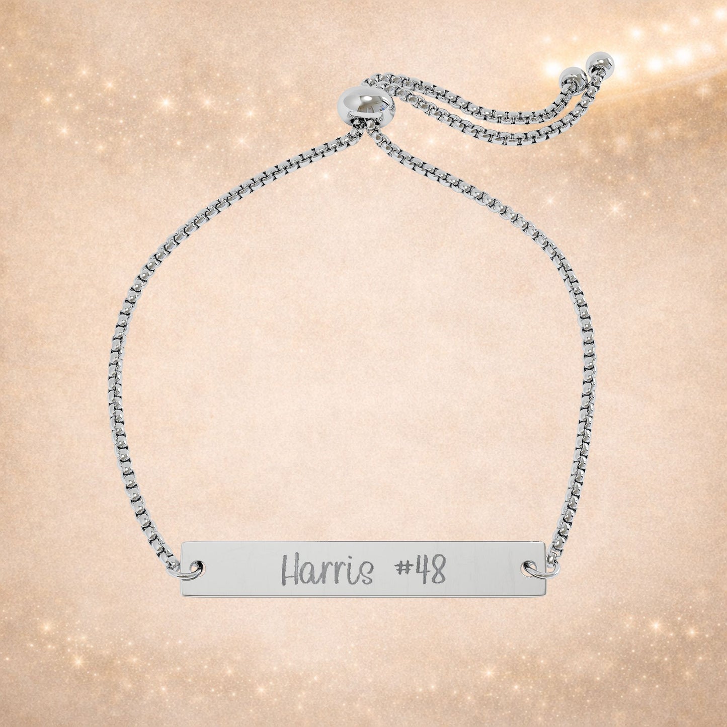 Personalized Football Mom Engraved Bracelet | Custom Player Name & Number Bracelet | Game Day Jewelry Gift | Football Mama Bracelet
