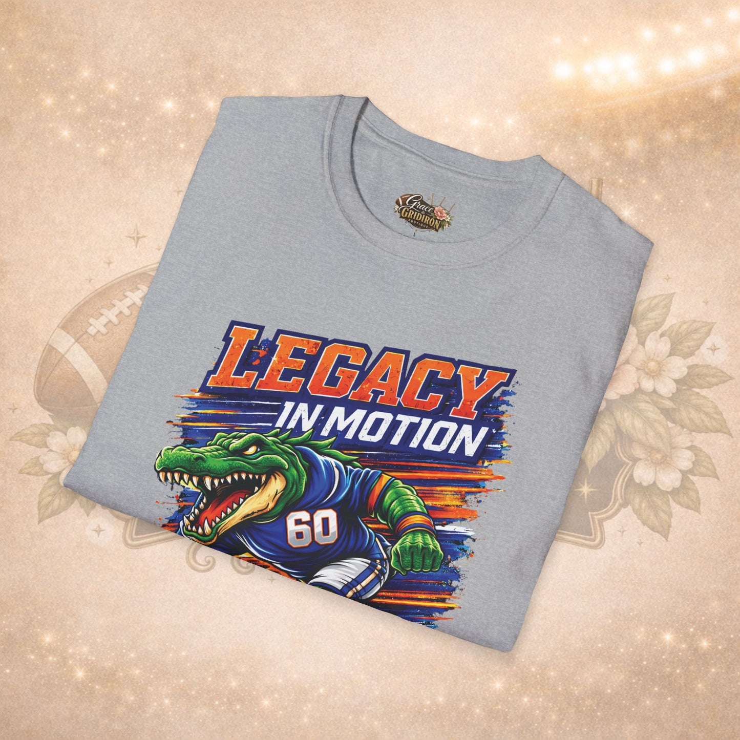 Lakeland Gators Legacy in Motion Shirt | Football Mom Tee | Game Day Shirt | Gator Fan Apparel | Sports Graphic Tee | Unisex T-Shirt