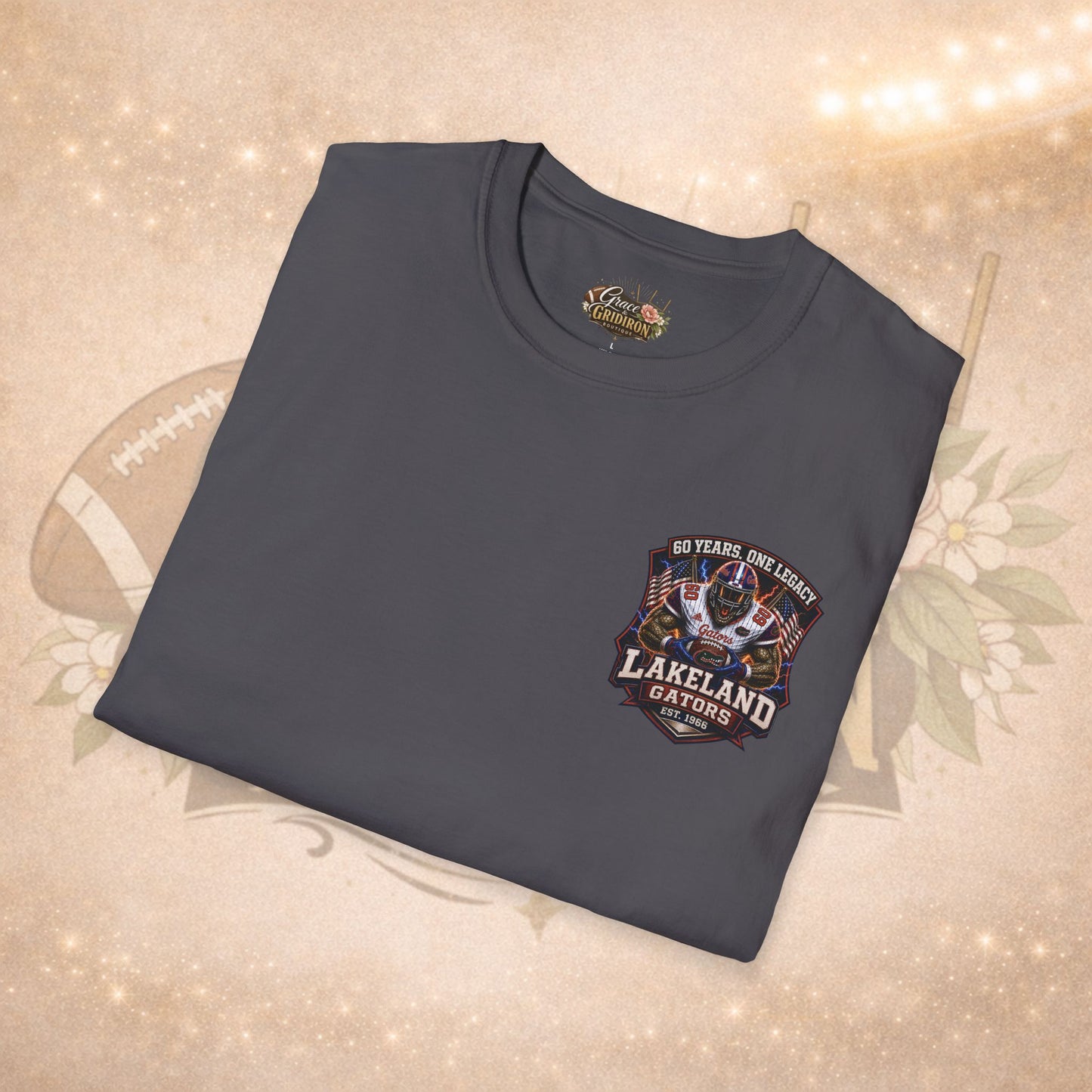 60 Years One Legacy Football Tee | Lakeland Gators Legacy Shirt | Vintage Game Day Football Graphic Apparel
