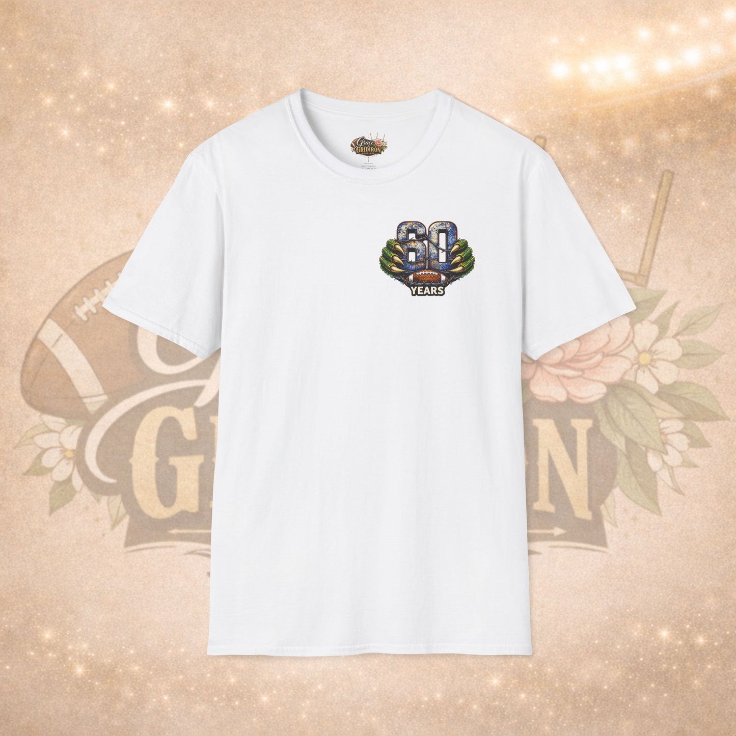 60 Years of Hits Hustle & Heart Shirt | Vintage Football Game Day Tee | Gator Pride Anniversary Graphic Shirt