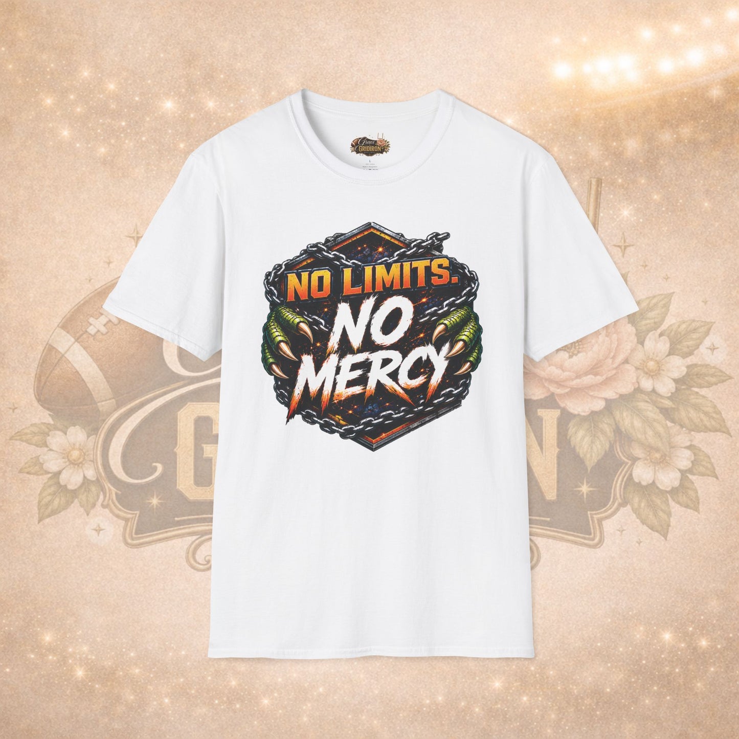 No Limits No Mercy Shirt | Football Motivation Tee | Fierce Game Day Graphic Shirt | Football Fan Apparel